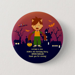 Halloween Costume Boy Birthday Party 6 Cm Round Badge