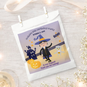 Halloween Costume Boy Wizard Birthday Party Favour Bag