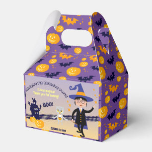 Halloween Costume Boy Wizard Birthday Party Favour Box