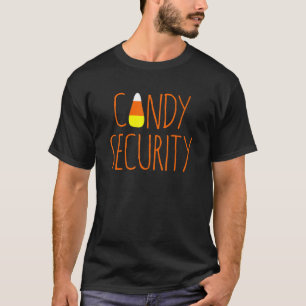 HALLOWEEN COSTUME CANDY CORN SECURITY DECORATIONS T-Shirt