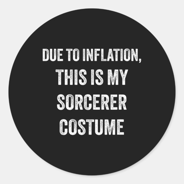 Halloween Costume  Classic Round Sticker (Front)