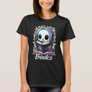 halloween costume - cute ghost - I love reading b T-Shirt