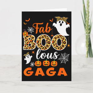 Halloween Costume Cute Leopard Boo Gaga Soky Ghost Card