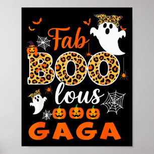 Halloween Costume Cute Leopard Boo Gaga Soky Ghost Poster