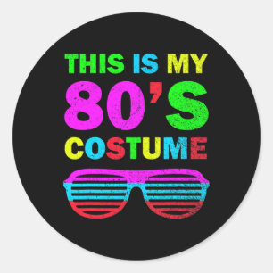 Halloween Costume For Women Classic Round Sticker