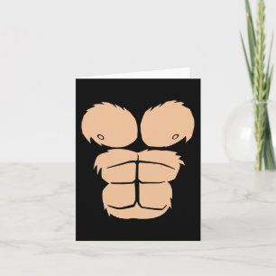 Halloween Costume Fun Monkey Gorilla Chest Suit Ha Card