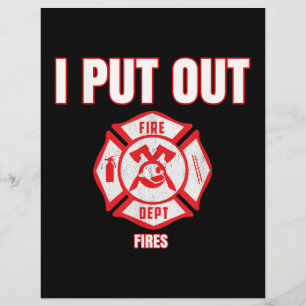 Halloween Costume Funny Firefighter I Put Out Fire Flyer