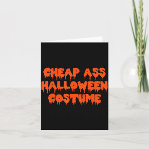 Halloween Costume Funny Party Card