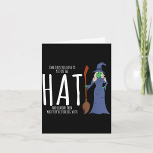 Halloween costume - funny statement witch outfit card
