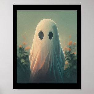 Halloween Costume Ghost In The Forest Gothic  Poster