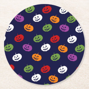 Halloween Costume Girl Birthday Party Round Paper Coaster