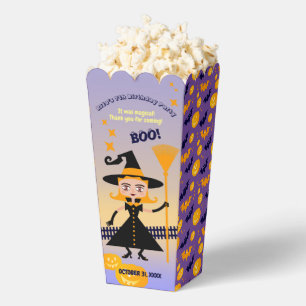 Halloween Costume Girl Witch Birthday Party Favour Box