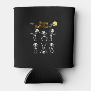 Halloween Costume Happy Scary Skeleton Dancing Can Cooler