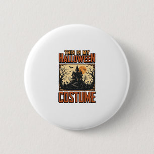 Halloween Costume Haunted House Vintage Shirt Desi 6 Cm Round Badge