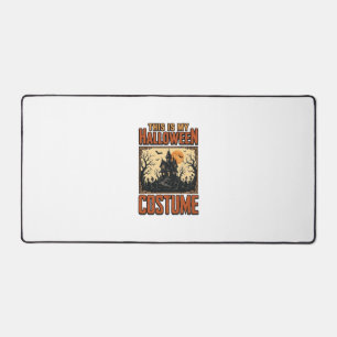 Halloween Costume Haunted House Vintage Shirt Desi Desk Mat