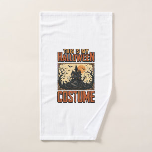 Halloween Costume Haunted House Vintage Shirt Desi Hand Towel