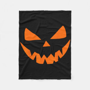 Halloween Costume Jack O' Lantern Pumpkin Face Wom Fleece Blanket