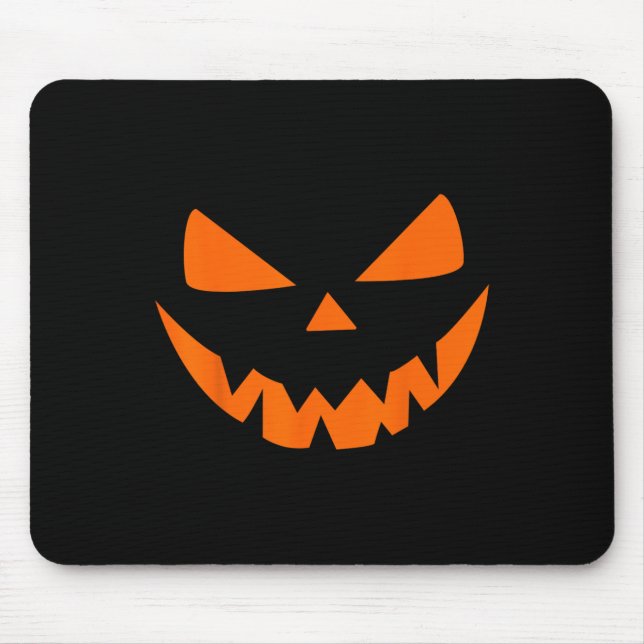 Halloween Costume Jack O' Lantern Pumpkin Face Wom Mouse Pad (Front)