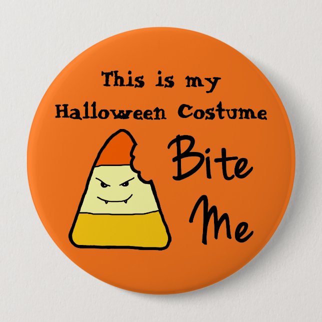 Halloween Costume Large Button (Front)