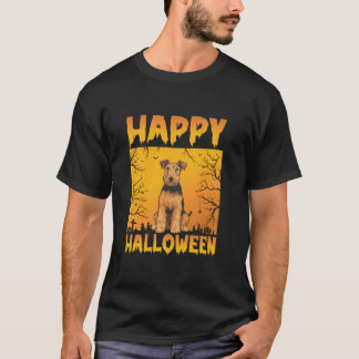 Halloween Costume Men Women Kids Funny Airedale Te T-Shirt