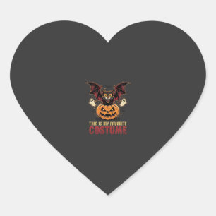 Halloween Costume Monster Pumpkin Gothic Vector De Heart Sticker