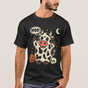 Halloween Costume  Moo Ghost Cow Halloween T-Shirt