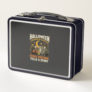 Halloween Costume Night Adventure Metal Lunch Box
