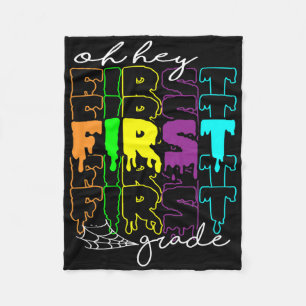 Halloween Costume Oh Hey First Grade Teachers Stud Fleece Blanket