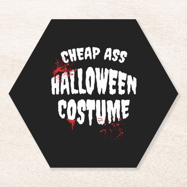 Halloween Costume   Paper Coaster (Front)