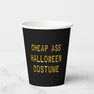 Halloween costume                paper cups