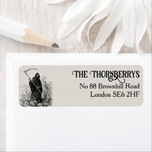 Halloween Costume Party Adults Return Address Label