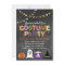 Halloween Costume Party Chalkboard Invitation