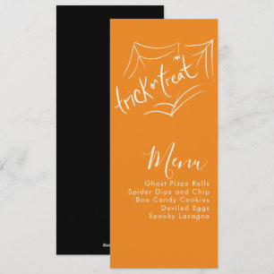 Halloween Costume Party Company Event Menu