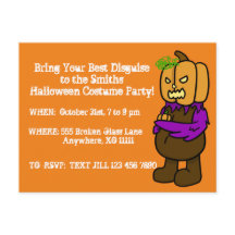 Halloween Costume Party Customisable Invitation