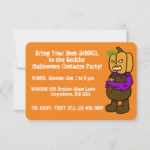 Halloween Costume Party Customisable Invitations