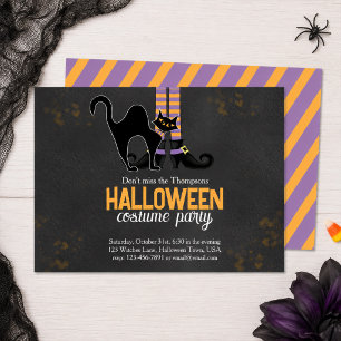 Halloween Costume Party Cute Witch  Invitation
