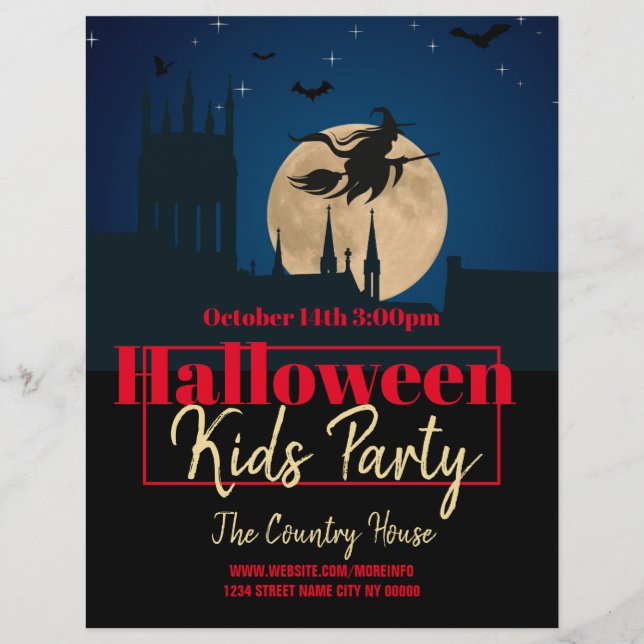 Halloween Costume Party Event Flyer (Front)