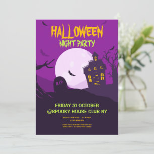 Halloween costume party, Halloween Night Party Invitation