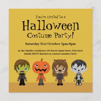 Halloween Costume Party Invitation