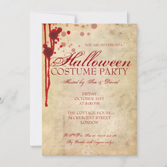 Halloween Costume Party Invitation (Front)