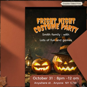 Halloween costume party invitation