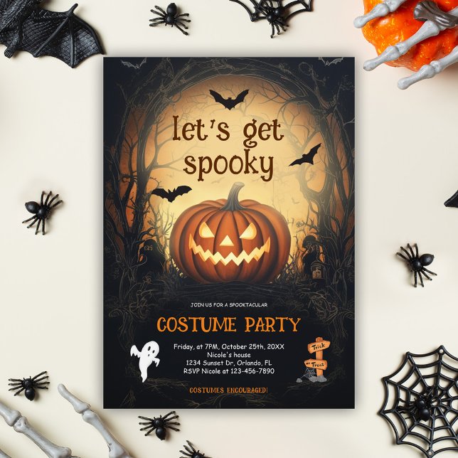 Halloween Costume Party Invitation (Halloween Costume Party Invitation)