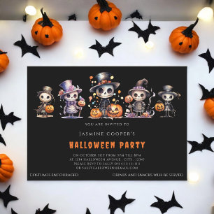 Halloween costume party invitation