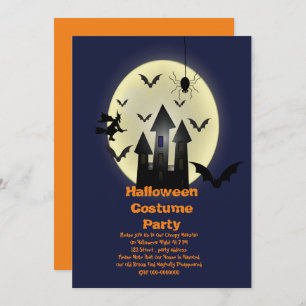 Halloween costume party invitation