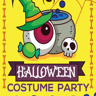 Halloween Costume Party Invitation for Kids
