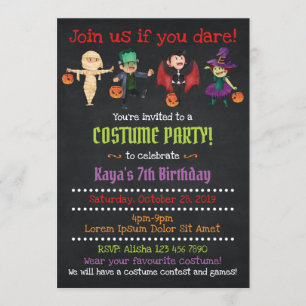 Halloween Costume Party Invitations