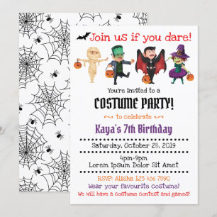 Halloween Costume Party Invitations