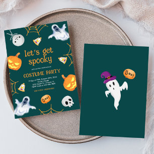 Halloween Costume Party Kids Spooky Invitation