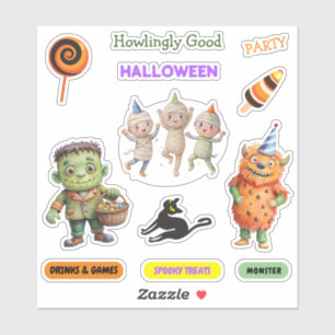 Halloween Costume Party Monsters spooky fun Dance