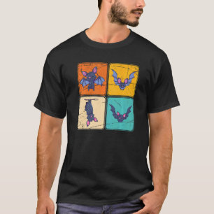 Halloween Costume Party Spooky Animal Pop Art Bat T-Shirt